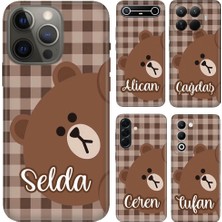 Nurdic Casper Via E30 M40 M45 A40 X20 X30 X40 Kılıf Isim Yazılı Silikon Ekose Bear