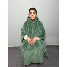 Nuvy Giyilebilir Hoodie Battaniye Çocuk Boy 5-11 Yaş
