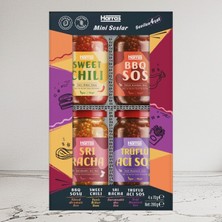 Harras Mini Sos 4'lü 280 G ( Sweet Chili Sos,bbq Sos,sri Racha Sos,trüflü Acı Sos )