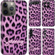 Nurdic Samsung Galaxy S10 S20 Fe Plus A20 A22 M22 M33 A30 A7 A9 2018 Kılıf Isim Yazılı Silikon Mor-Kürk