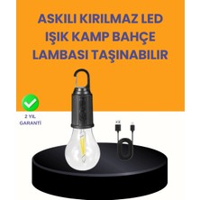 İntora Akıllı Sensörlü USB Şarjlı Kamp Lambası