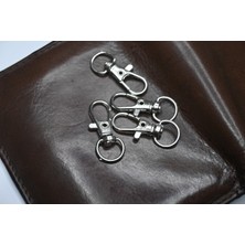 Orhan Çanta 4 Adet Gümüş Renk 1.5 cm Altı Yuvarlak Çanta Kancası