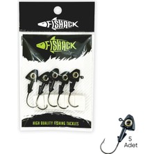 Kurşunlu Jighead Zoka - 6g - Fishack - Siyah (XHA07) - 5 Adet