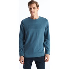 Lc Waikiki Yeni Sezon Bisiklet Yaka Uzun Kollu Baskılı Erkek Sweatshirt