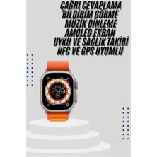 İntora Akıllı Saat Bleutooth Bağlantılı Akıllı Saat Amoled Ekran 49 mm