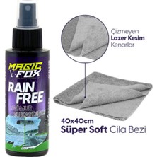 MagicFox Cam Su Kaydırıcı Mikrofiber Bez Seti