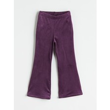 Lc Waikiki Yeni Sezon Beli Lastikli Ispanyol Paça Kadife Kız Çocuk Tayt