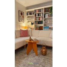 Kimahome Kelebek Görünümlü Dekoratif 3 Ayaklı Modern Ziğon Yan Sehpa 48 cm