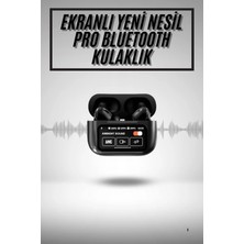 İntora Yeni Nesil Anc Özellikli Çağrı Cevaplayan Dokunmatik Ekranlı Bluetooth Kulaklık Siyah