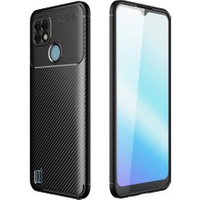 C21 Kılıf Auto Focus Karbon Kapak - Siyah