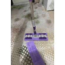 Pazarcan Teleskobik Cam Yer Tavan Silme - Istediğin Bezi Tak Kullan - 4 Mandallı -Yedek Bezli Mop Seti