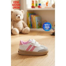 Albishoes Unisex Erkek - Kız - Çocuk Bebek Işıklı Cırtlı Okul Ayakkabısı Sneaker Çocuk Spor Ayakkabı