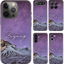 Nurdic iPhone 7 8 Se 11 12 13 14 15 16 16E 17 Pro Max Plus Kılıf Isim Yazılı Silikon Yıldızların Altı