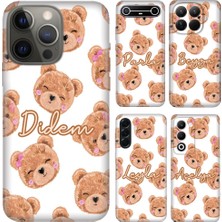 Nurdic Oppo Reno A96 A5 A58 A60 A5 A9 2020 Lite Pro Kılıf Isim Yazılı Silikon Minnoş Ayı