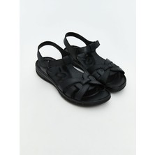 Lc Waikiki Yeni Sezon Deri Görünümlü Kadın Sandalet