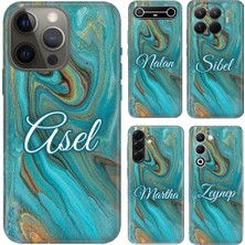 Nurdic Infinix Hot Smart S5 8 9 10 12 20 20I Pro Kılıf Isim Yazılı Liquid Mermer