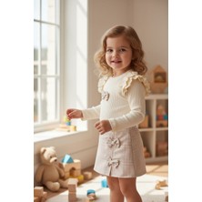 Şort Etekli Fiyonklu Takım