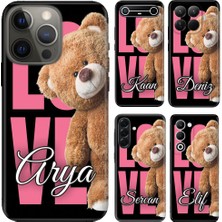 Nurdic Infinix Hot 30 30I 40 40I 50 Note Zero 11 30 40 50 50I 60 60I Pro Plus Kılıf Isim Yazılı Love Teddy