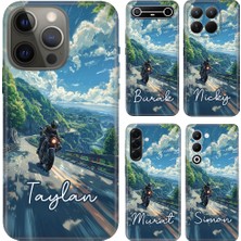 Nurdic Samsung Galaxy S10 S20 Fe Plus A20 A22 M22 M33 A30 A7 A9 2018 Kılıf Isim Yazılı Silikon Motor Aşkı