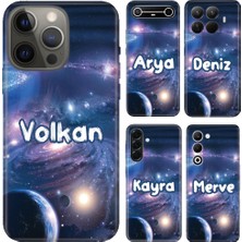 Nurdic Vivo Y04 Y11S Y15S Y16 Y17S Y18 Y19 Y19S Y20S Y22S Y27 Kılıf Isim Yazılı Uzay