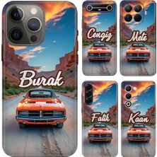 Nurdic Huawei Honor 200 400 Pro Magic 7 8 Lite Kılıf Isim Yazılı Vintage Car