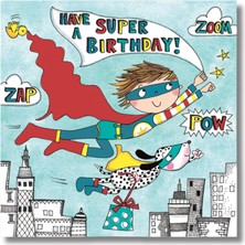 Rachel Ellen Design Rachel Ellen Yap Boz Yazı Kartı / Super Bdy/super Boy/dog