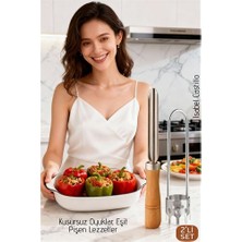 Modacar Paslanmaz Çelik 2 Li Profesyonel Kabak ve Dolma Biber Oyacak Seti - Gurme Tasarım