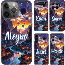 Nurdic Huawei Honor P30 P40 Mate 20 Lite Y9 Prime 2017 2019 Nova 12S Kılıf Isim Yazılı Kapadokya Art