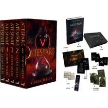 İndigo Kitap Ateşpare 5 Kitaplık Kutulu Set - Ciltli ve Kazazede 1 Kutulu Set Ciltli