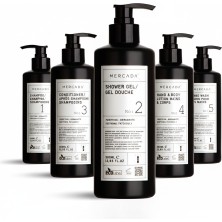 Mercada Siyah No1 Purifying And Soothing Shampoo 380ML + No2 Shower Gel 380ML + No3 Conditioner 380ML + No4 Hand&body Lotion 380ML + No5 Hand Wash 380ML