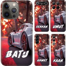 Nurdic Samsung Galaxy A05 A12 M12 A23 A26 A32 A53 A56 A73 Kılıf Isim Yazılı Spor Araba