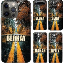 Nurdic iPhone 7 8 Se 11 12 13 14 15 16 16E 17 Pro Max Plus Kılıf Isim Yazılı Silikon Korku Yolu