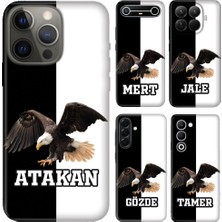 Nurdic Oppo Reno A12 A96 A5 A58 A60 A5 A6 A9 2020 Lite Pro Kılıf Isim Yazılı Silikon Siyah Beyaz