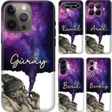 Nurdic Samsung Galaxy A05 A12 M12 A23 A26 A32 A53 A56 A73 Kılıf Isim Yazılı Smoke