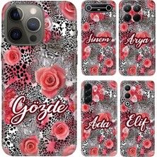 Nurdic Xiaomi Redmi Note 12 12S 13 13C 14C 15 15C Pro Plus 4g 5g Kılıf Isim Yazılı Flowerdesign