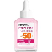 Braventa Collection Procsın Pink SP50+ Bariyer Güçlendirici Cam Cilt Güneş Serumu 30 ml