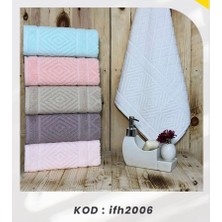Bilmar Bimar Bukle Jakarlı Soft Pramit Desenli El ve Yüz Havlusu 50 x 90 cm x 3 Adet