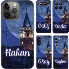 Nurdic Vivo Y04 Y11S Y15S Y16 Y17S Y18 Y19 Y19S Y20S Y22S Y27 Kılıf Isim Yazılı Galata Moon
