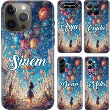 Nurdic Infinix Hot Smart S5 8 9 10 12 20 20I Pro Kılıf Isim Yazılı Mutlu Kız