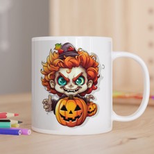 Asilmeydan Cadı Ve Balkabağı- Cadılar Bayramı İçin Baskılı Hediyelik Kupa Bardak