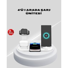 Dinç Store 44 Kablosuz Şarj Istasyonu 4’ü 1 Arada iPhone Watch ve Airpods Uyumlu Dinç Store