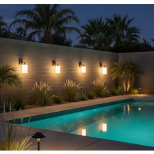 Mono Kube Aplik- Solar LED Aplik- Güneş Enerjili Aplik - Bahçe/ Havuz Aplik / Güneş Enerjili Aydınlatma