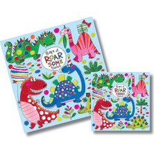 Rachel Ellen Design Rachel Ellen Yap Boz Yazı Kartı / Roar-Some Time Dinosaur