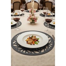 Morika Hotel & Home Textile Deluxe Serisi 6'lı Yuvarlak Amerikan Servisi