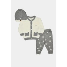 Pierre Cardin Yıldızlı Triko Bebek & Çocuk 3'lü Alt-Üst Takım 303955