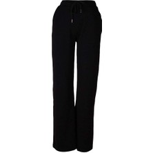 Trender Bol Paça Modal Siyah Kadın Eşofman Altı 5463