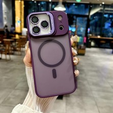 Bilişim Akademi iPhone 17 Pro Max Uyumlu Stantlı  Kılıf Case Pro Tank Kılıf Lens  Koruyucu Zırhlı Kılıf - Mor
