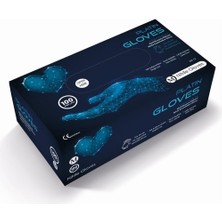 cgp medikal can güven park Medium (M) Beden Nitril Pudrasız Mavi Eldiven 100'LÜ Paket