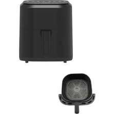 Zenvia 4l Airfryer Hazneli Hava Fritözü Yağsız Fritöz Taşınabilir Fırın Işlevi Gören Pra