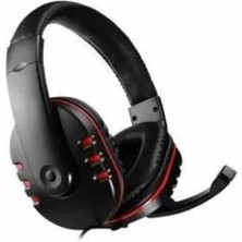Oyuncu Kulaklığı Kulak Üstü Kablolu Stereo Mikrofonlu Yumuşak Kulak Yastığı